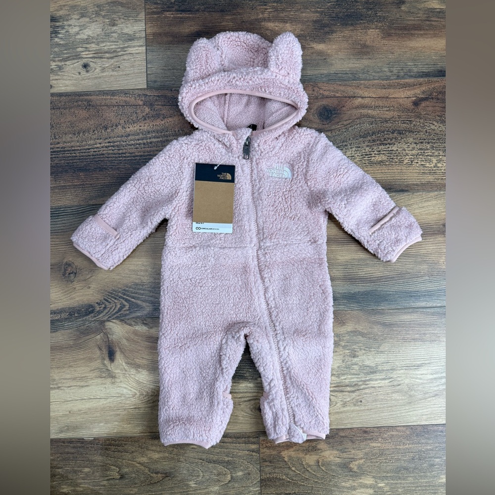 The North Face Pink Fleece Baby Bunting